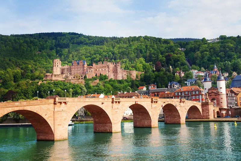 Alte Bruckeacross the Neckar River Heidelberg