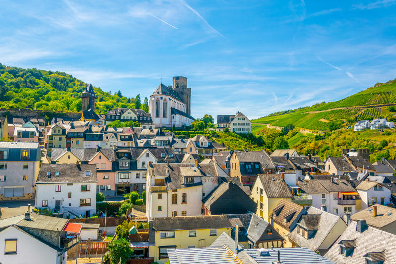 Oberwesel Germany with Saint Martin church