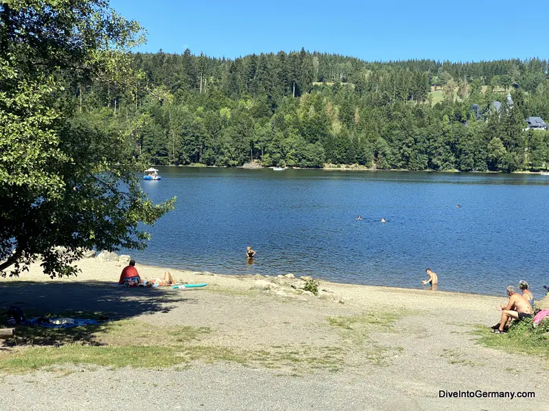 Titisee swimming at the lake area