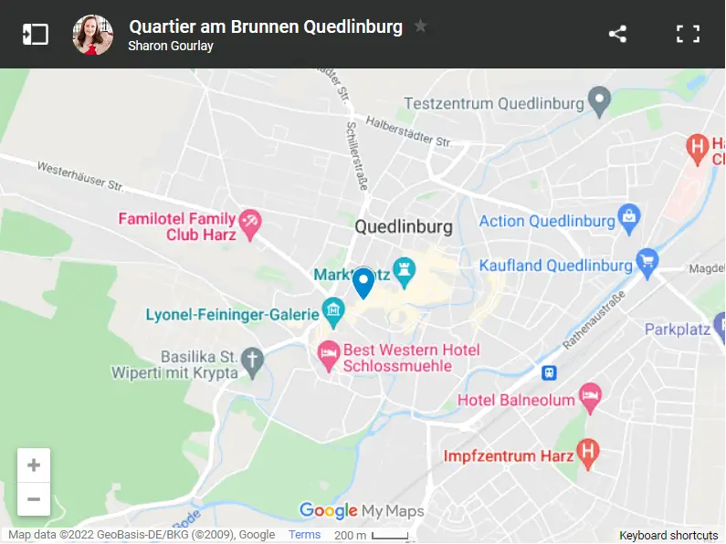 Quartier am Brunnen Quedlinburg map
