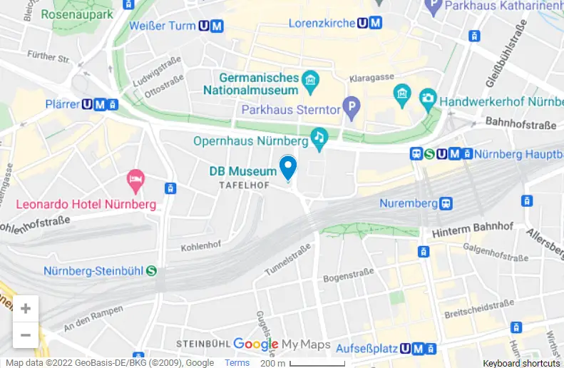 Deutsche Bahn Museum map