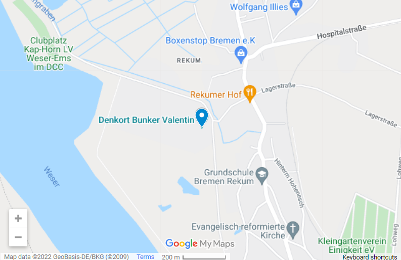 Valentin Bunker Bremen map