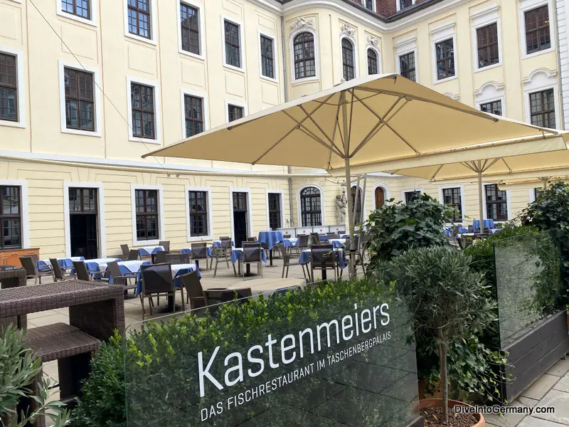 Hotel Taschenbergpalais Kempinski Dresden Kastenmeiers Restaurant courtyard