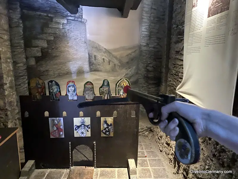 crossbow in Schoenburg Castle Tower Museum